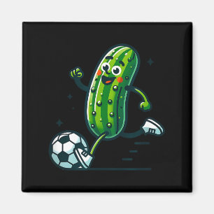 Imán Jugador de pepino de fútbol pateando pelota divert
