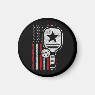 Imán Jugador de Pickleball - Pickleball Bandera America