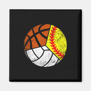 Imán Jugador de Softbol Voleibol Baloncesto Bola Divert
