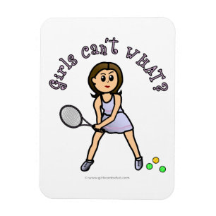 Imán Jugador de tenis Chica ligero