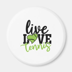 Imán Jugador de tenis   Tenis de amor vivo