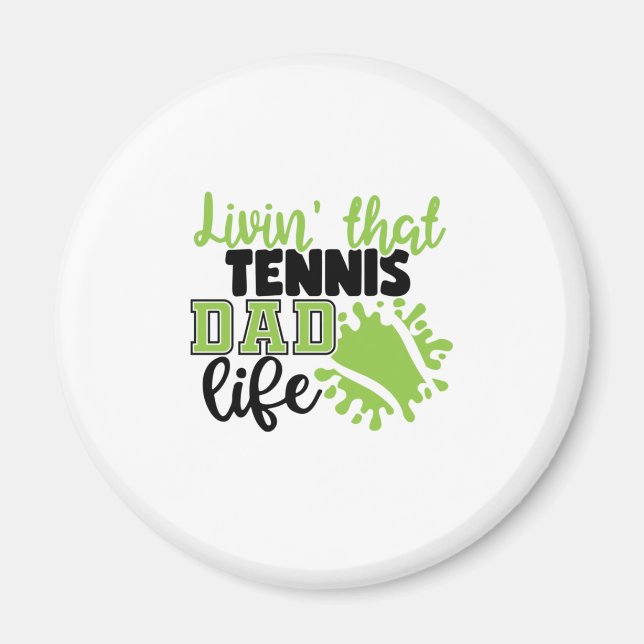 Imán Jugador de tenis | Vivir La Vida De Ese Papa Del T (Frente)