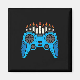 Imán Jugador de videojuegos judío Hanukkah Chanukah Hom