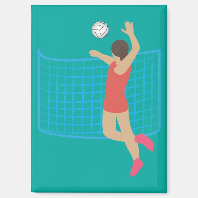 Imán Jugador de Voleibol (Anverso)