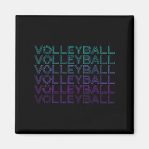 Imán Jugador de voleibol entrenador de equipo Retro