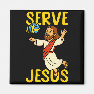 Imán Jugador de voleibol Equipo Jesús Servicio Jesús