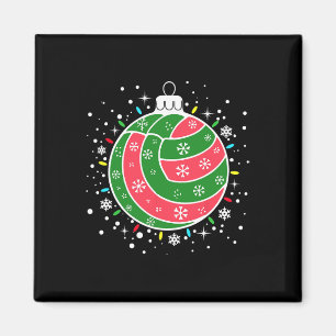 Imán Jugador de Voleibol Luces de Navidad Deporte Volei