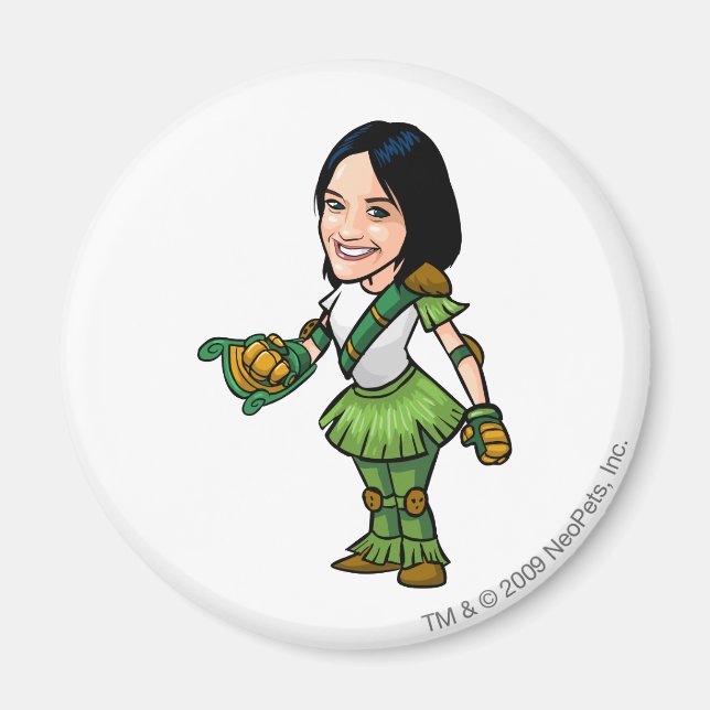 Imán Jugador del personal de Twitterpate Mystery Island (Frente)