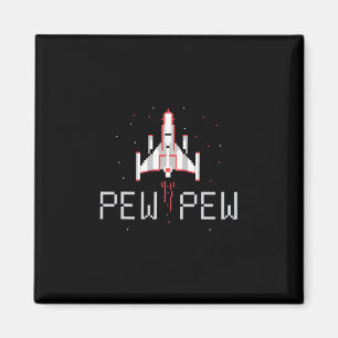 Imán Jugador Pew Pew Vintage Juegos de Arcade de los 80