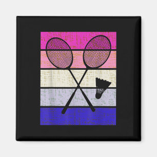 Imán Jugadora de bádminton Chicas Niños Mujeres Juventu