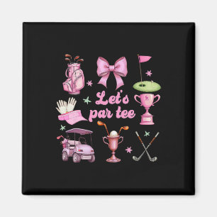Imán Jugadora de Golf Let's Par Golfista Rosa Coqueta L