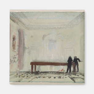 Imán Jugadores de billar de José Mallord Guillermo