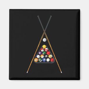 Imán Jugadores de billar Racks Sticks Cue Ball Billiard