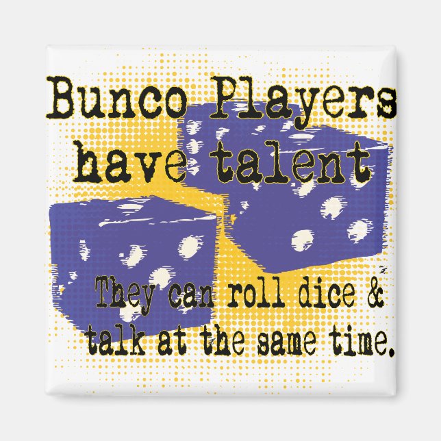 Imán jugadores de bunco (Frente)