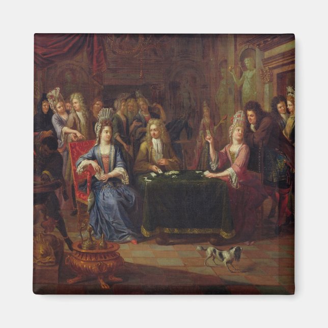 Imán Jugadores de cartas, 1699 (Frente)