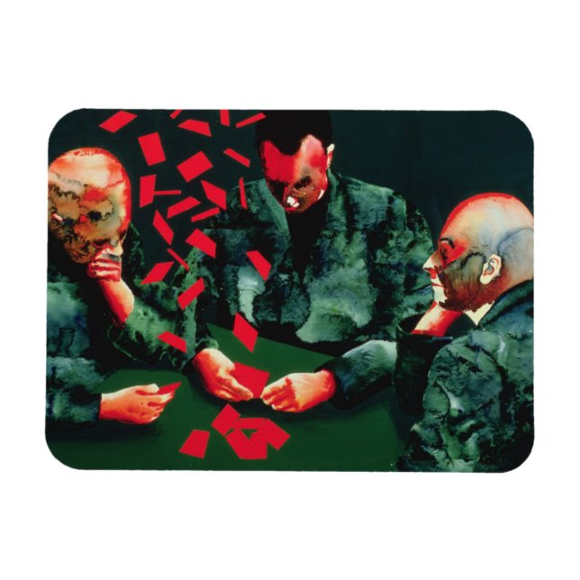 Imán Jugadores de cartas 1987 (Horizontal)