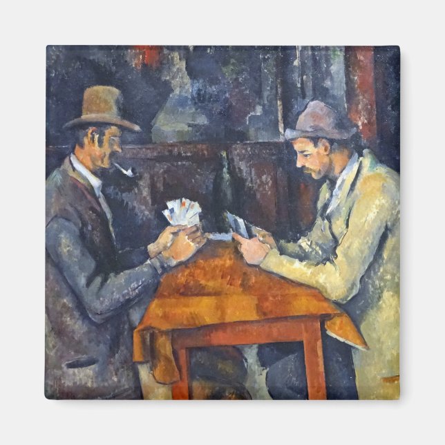 Imán Jugadores de cartas, Cezanne (Frente)