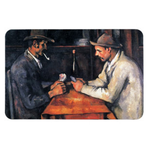 Imán Jugadores de cartas Paul Cezanne Pining Art