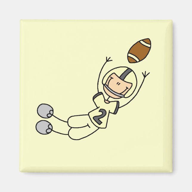 Imán Jugadores de fútbol amarillos camisetas y regalos (Frente)