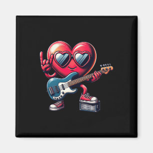 Imán Jugadores De Guitarra Del Corazón Cute Niños Hombr