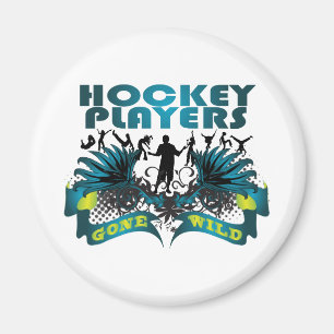 Imán Jugadores de hockey idos salvajes