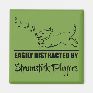 Imán Jugadores de Strumstick distraen fácilmente al per
