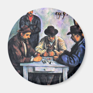Imán Jugadores de tarjeta de Paul Cézanne (la mejor