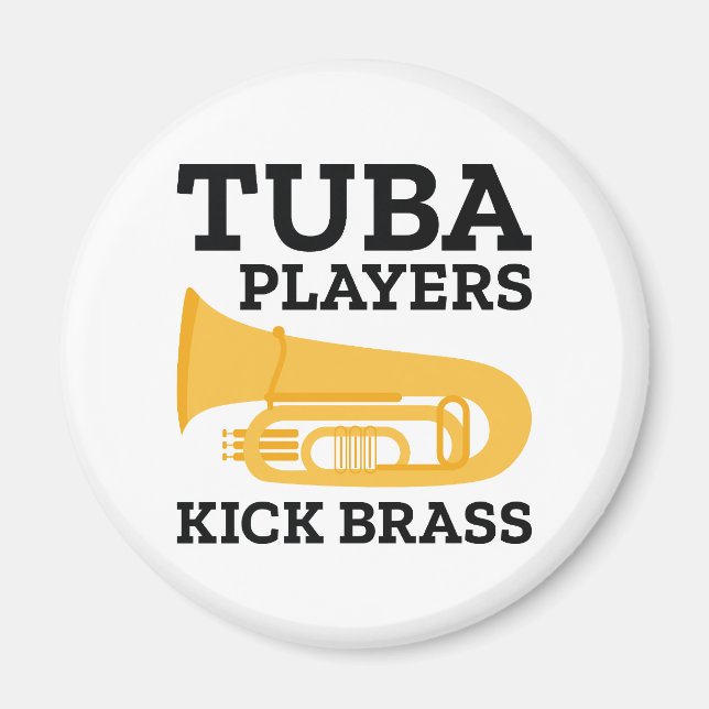 Imán Jugadores De Tuba Kick Brass (Frente)
