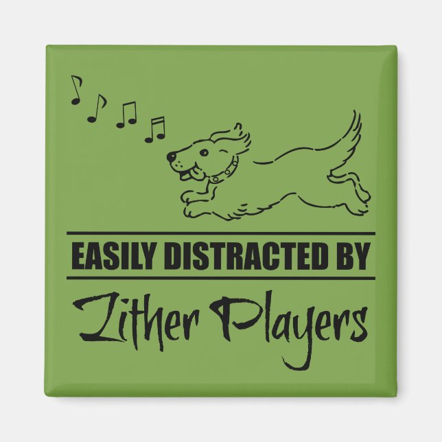 Imán Jugadores de Zither se distraen fácilmente (Frente)