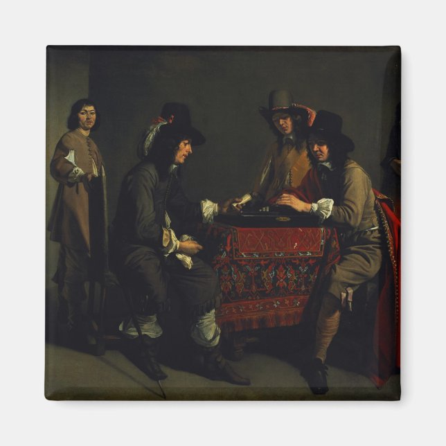 Imán Jugadores del Backgammon (Frente)