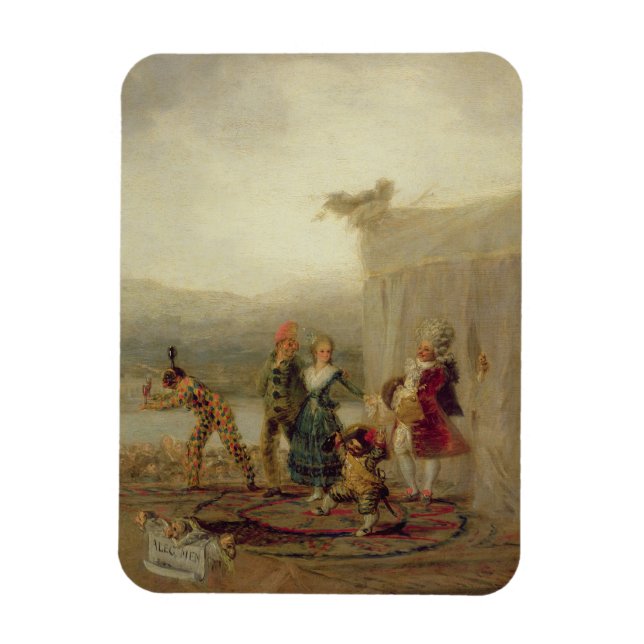Imán Jugadores en movimiento, 1793 (aceite en placa de  (Vertical)