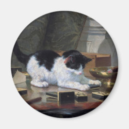 Imán Jugando a Gatito por Henriëtte Ronner-Knip