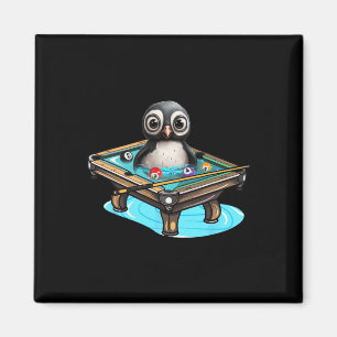 Imán Jugando al billar de billar Penguin Hustler