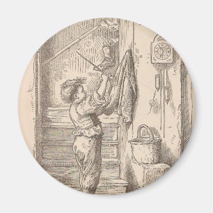 Imán Jugando en las escaleras