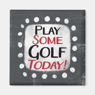 Imán Jugar al Golf Today Refrigerator Magnet
