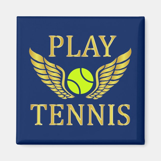 Imán Jugar al tenis (Frente)