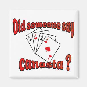 Imán Jugar cartas Canasta