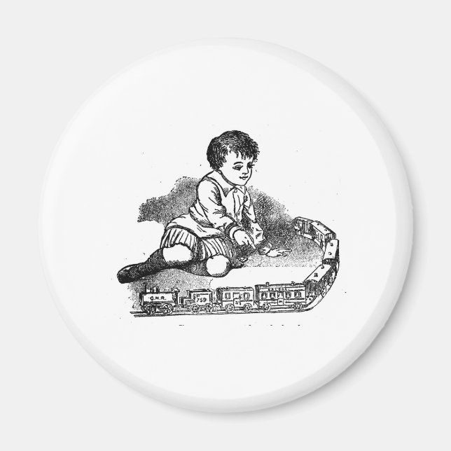 Imán Jugar con el tren (Frente)