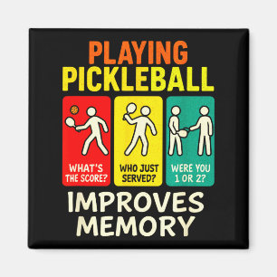 Imán Jugar pickleball mejora la memoria - paddleball di