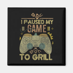 Imán Jugar Y Fumar Me Paré El Juego Para Grill Gamin