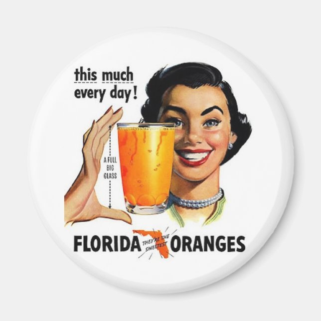 Imán Jugo Naranja de Florida (Frente)