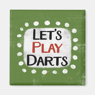 Imán Juguemos a Darts Refrigerator Magnet