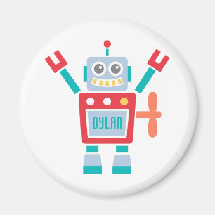 Imán Juguete lindo del robot del vintage para los niño