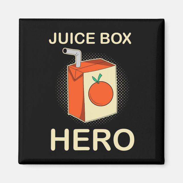 Imán Juice Box Hero Diabetes Awareness Mes (Frente)