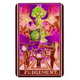Imán Juicio Coronavirus Art Tarot Card