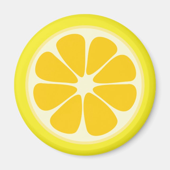 Imán Juicy Citrus Lemon Tropical Fruit Kitchen (Frente)
