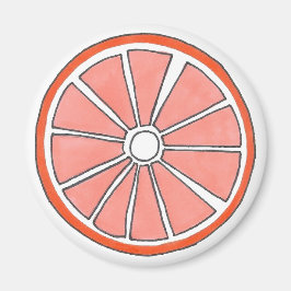 Imán Juicy Florida Naranja Citrus Fruit Slice