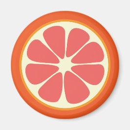 Imán Juicy Grapefruit Summer Citrus Fruit Slice Kitchen