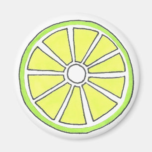 Imán Juicy Green Lime Citrus Fruto