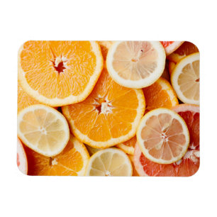 Imán Juicy Sliced Citrus Fruits